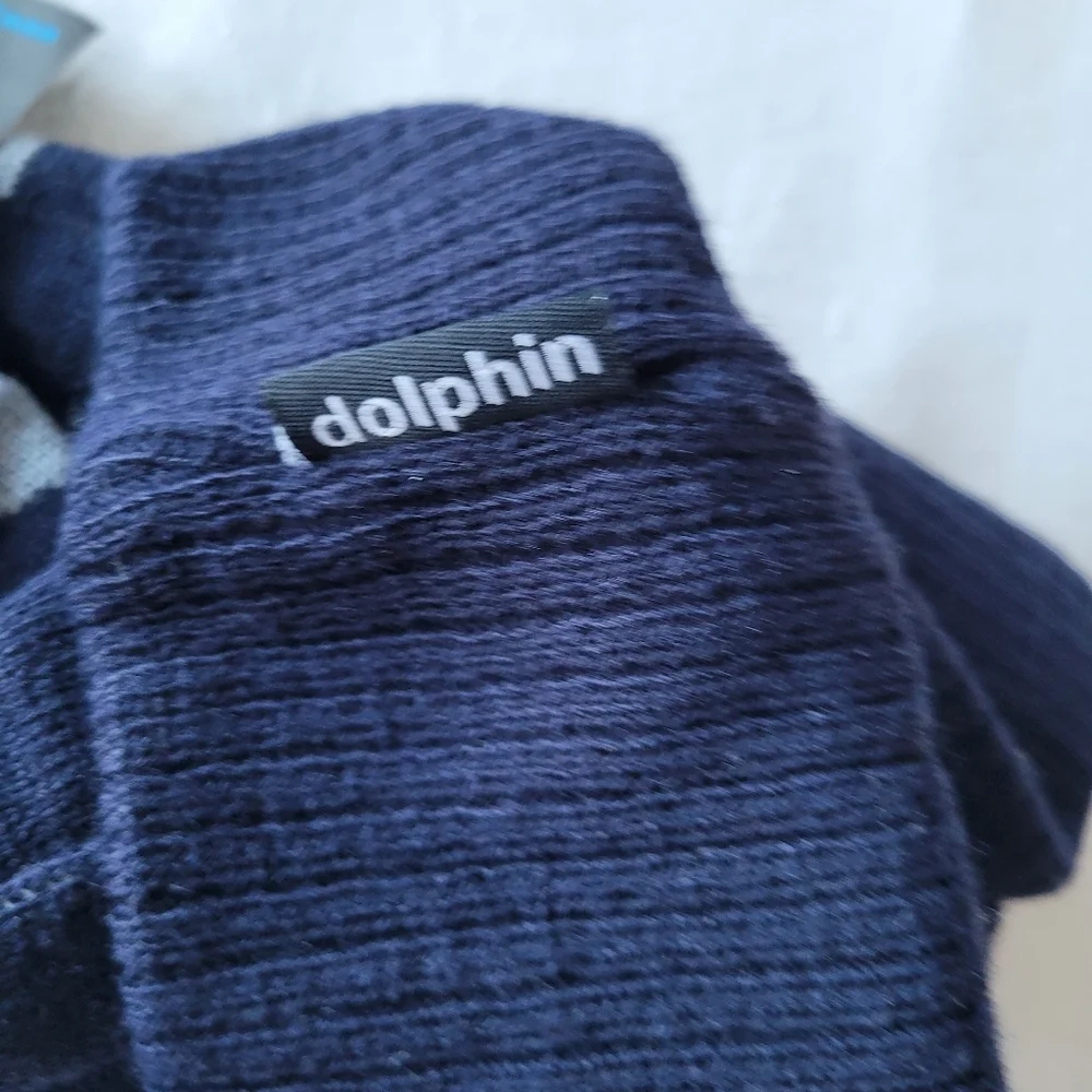 Pink Dolphin Navy and Gray Beanie